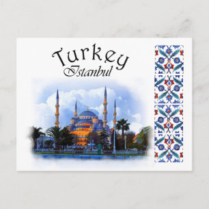 Turkiet - blå moské vykort