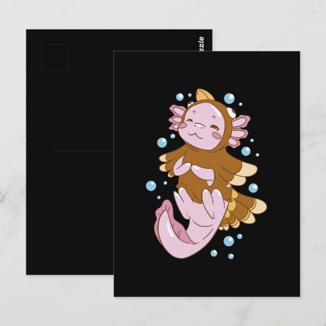 Turkiet Disguise Axolotl Kul Vykort (Fram/baksida)