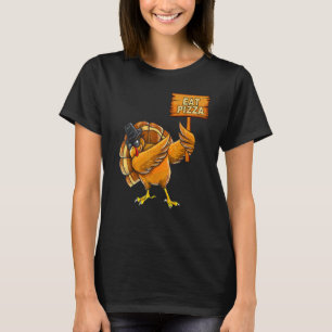 Turkiet Eat Pizza Vuxen Vegan Kids Thanksgiving 4 T Shirt