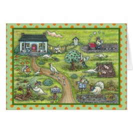 TURKIET FARM, LAND THANKSGIVING GREETING CARD B OBS KORT