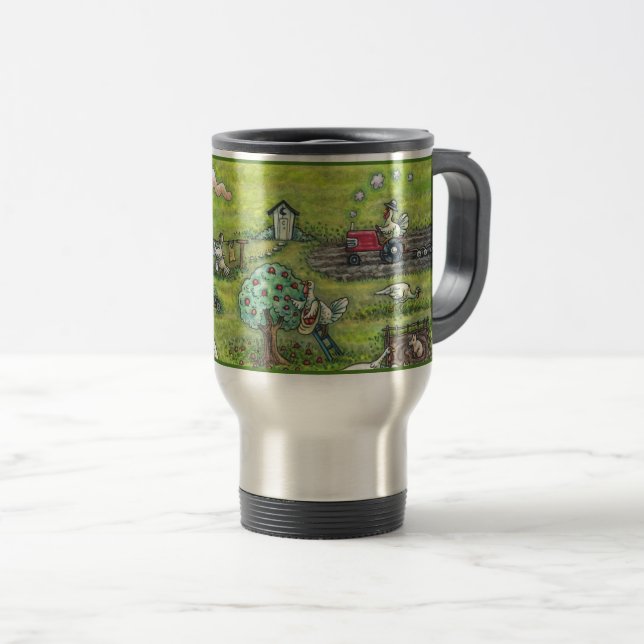 TURKIET FARM THANKSGIVING FUNNY TRAVEL COMMUTER MU RESEMUGG (Framsida höger)