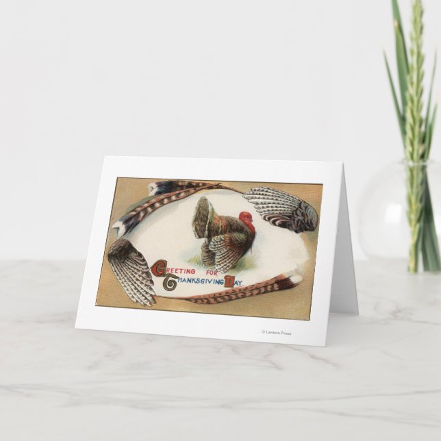 Turkiet fjädrar helgkort (Framsida)