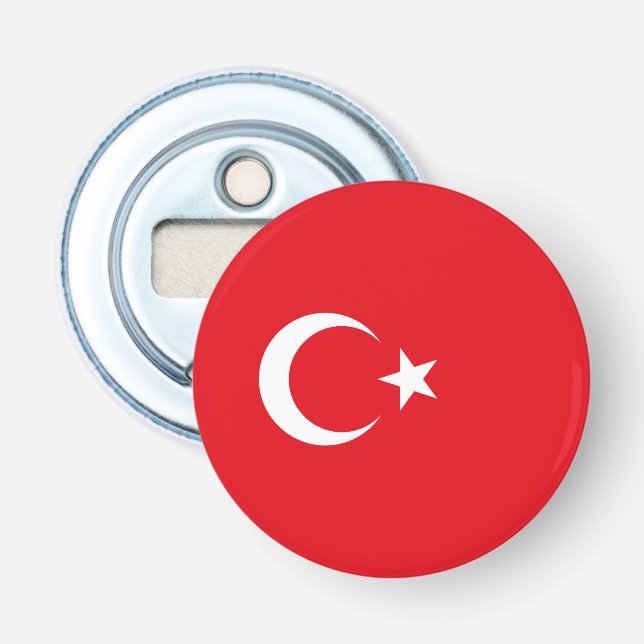 Turkiet flagg flasköppnare (Framsidan)