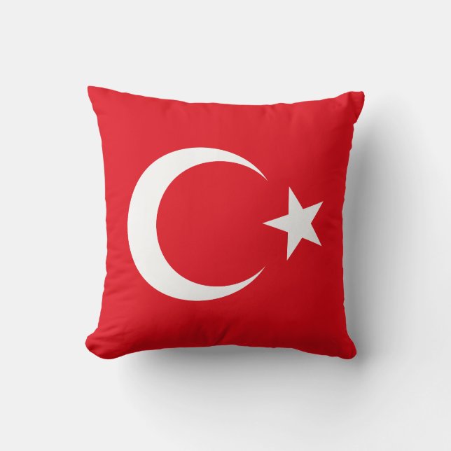 Turkiet flagg kudde (Framsida)