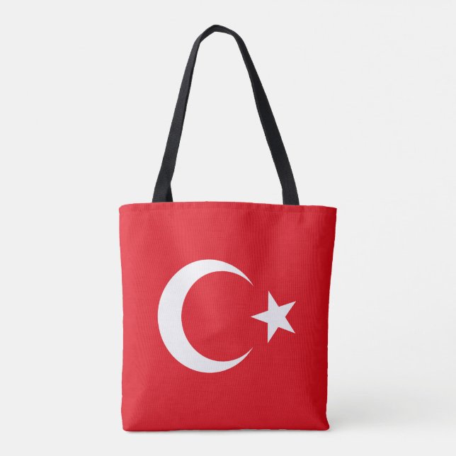 Turkiet flagg tygkasse (Baksida)
