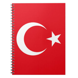 Turkiet Flagga Anteckningsbok