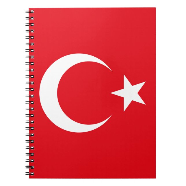 Turkiet Flagga Anteckningsbok (Framsidan)