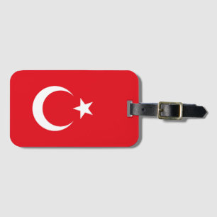 Turkiet flagga bagagebricka