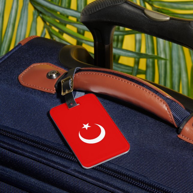 Turkiet flagga bagagebricka (Framsida Insitu 1)