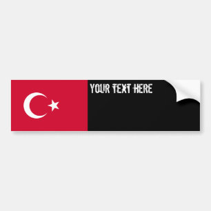Turkiet flagga bildekal
