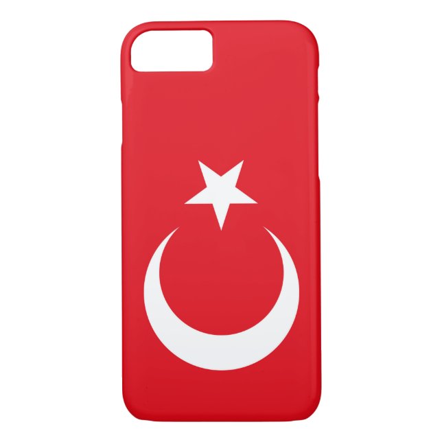 Turkiet Flagga Case-Mate iPhone Skal (Baksida)