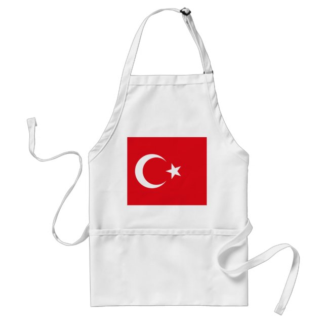Turkiet Flagga Förkläde (Framsidan)