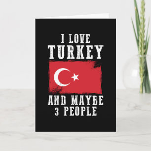 Turkiet Flagga Home Land Kort