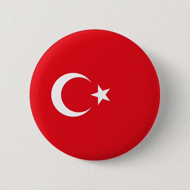 Turkiet flagga knapp (Framsida)