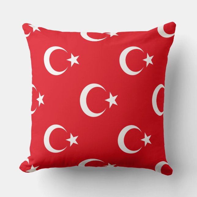 Turkiet flagga kudde (Framsida)