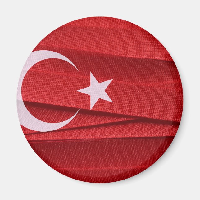 Turkiet flagga magnet (Framsidan)