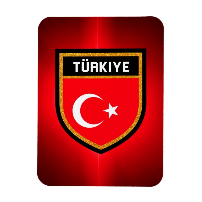 Turkiet Flagga Magnet (Vertikal)