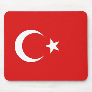 Turkiet flagga Mousepad Musmatta