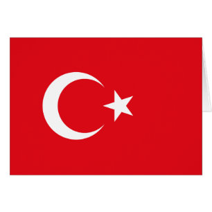 Turkiet flagga OBS kort