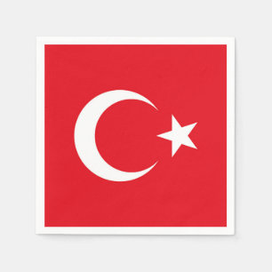 Turkiet Flagga Pappersservett