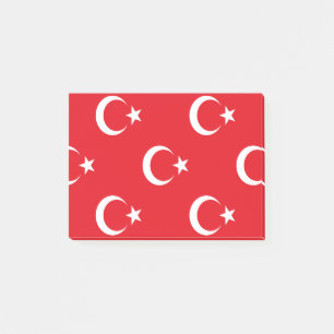 Turkiet Flagga Post-it Block