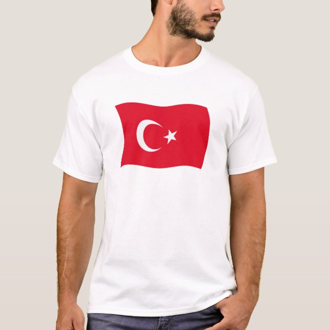 Turkiet Flagga Shirt Tee (Framsida)