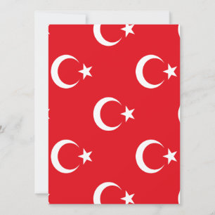 Turkiet Flagga Spara Datumet