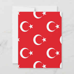 Turkiet Flagga Spara Datumet