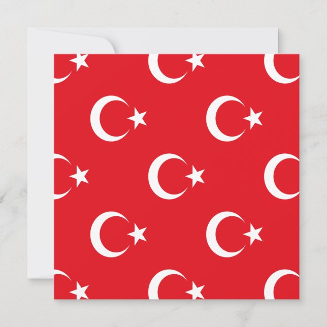 Turkiet Flagga Spara Datumet (Framsida)