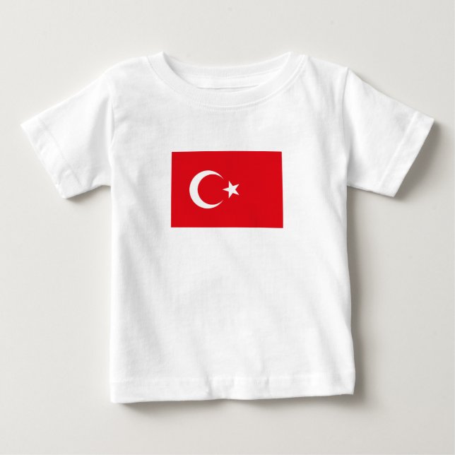 Turkiet flagga t shirt (Framsida)