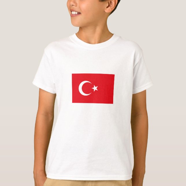 Turkiet flagga t shirt (Framsida)