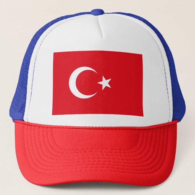 Turkiet flagga truckerkeps (Framsida)