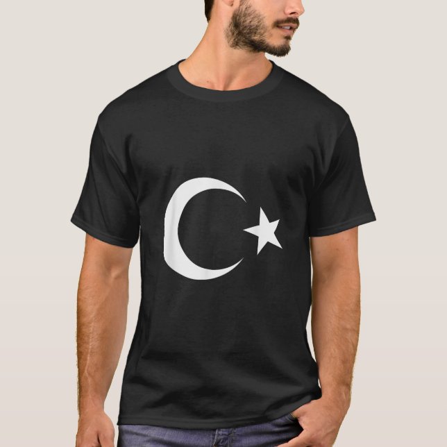 Turkiet Flagga Turkisk Flagga TTE T Shirt (Framsida)