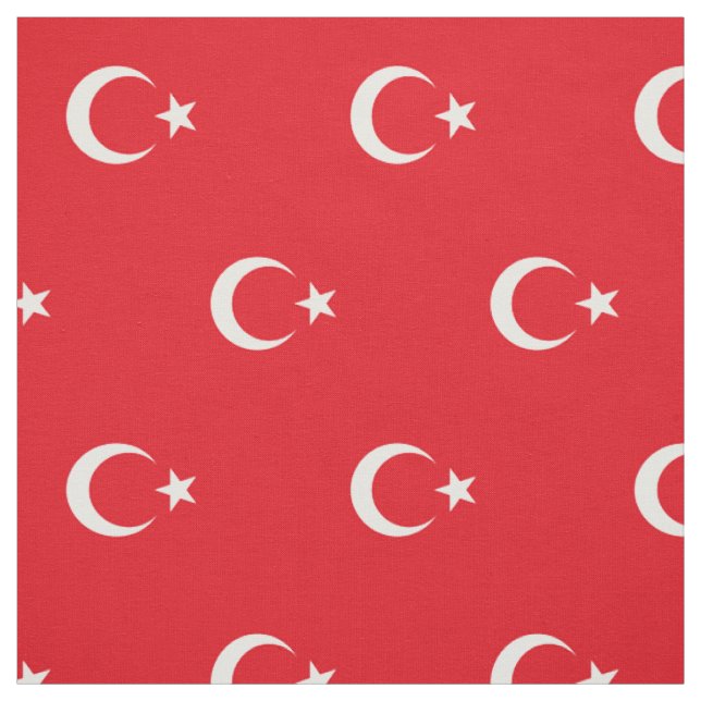 Turkiet flagga tyg (Provkarta)