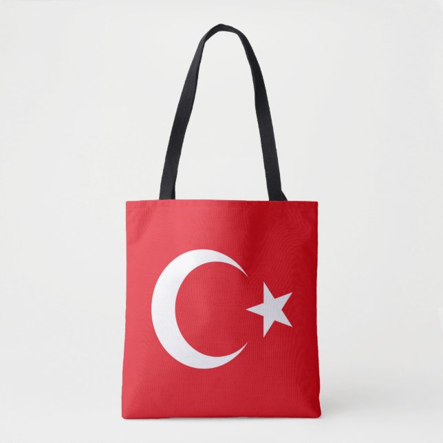 Turkiet Flagga Tygkasse (Framsida)