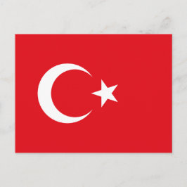 Turkiet Flagga Vykort