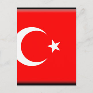 Turkiet Flagga Vykort