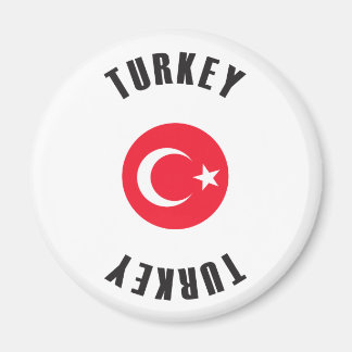 Turkiet Flagga Wheel Magnet