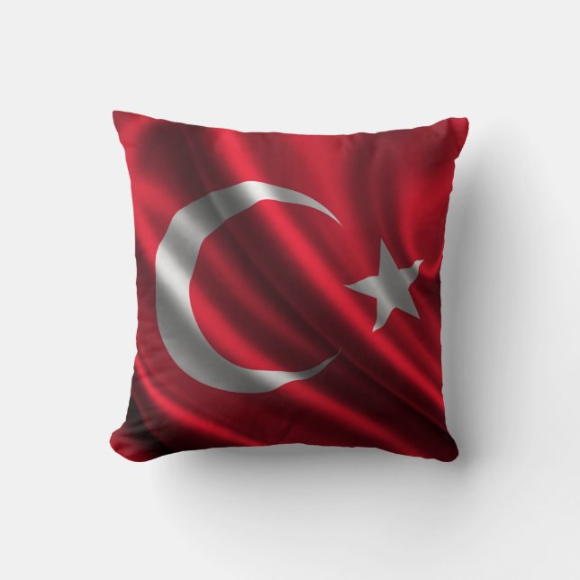 Turkiet flaggatyg kudde (Framsida)