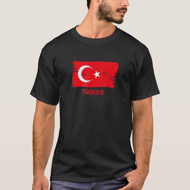 Turkiet Fläkt Flagga T Shirt (Framsida)