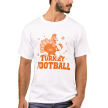 Turkiet Football T-Shirt - Roligt Thanksgiving