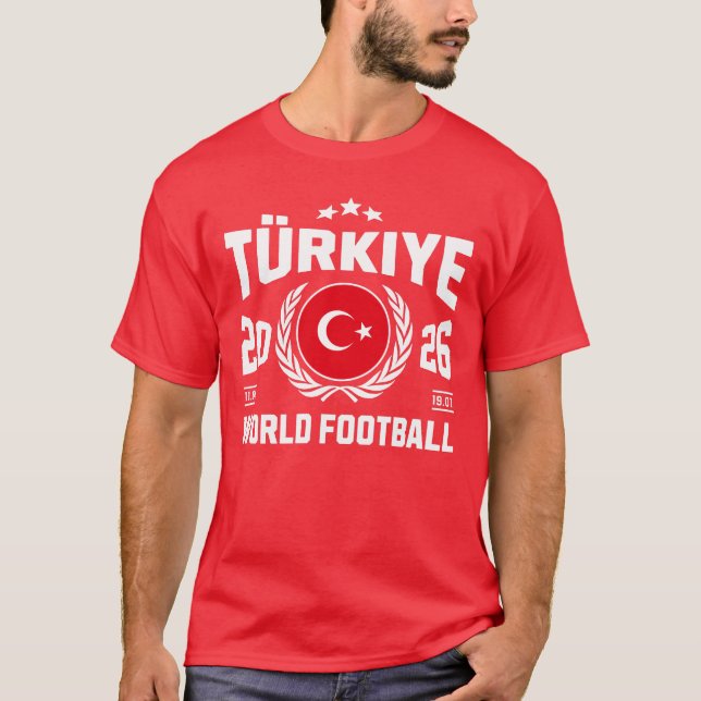 Turkiet Fotboll 2026 T Shirt (Framsida)