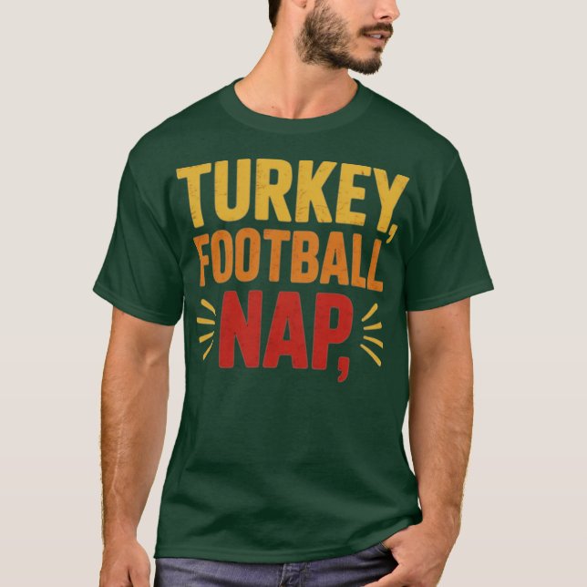 Turkiet, fotbollen, Nap-Thanksgivingen T Shirt (Framsida)