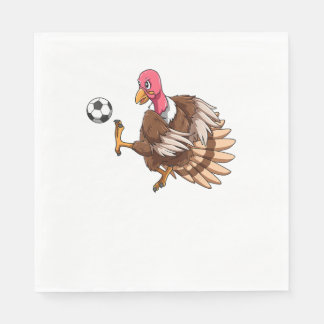 Turkiet Fotbolls-Thanksgiving Turkiet spelar fotbo Pappersservett