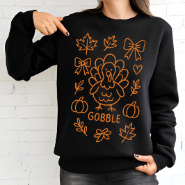 Turkiet Gobble Doodle | Viktig Thanksgiving T Shirt