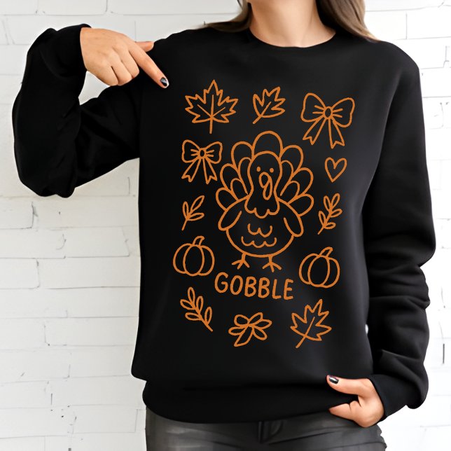 Turkiet Gobble Doodle | Viktig Thanksgiving T Shirt (Skapare uppladdad)