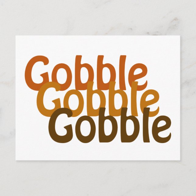 Turkiet Gobble Vykort (Framsida)