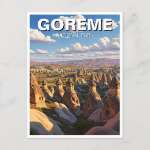 Turkiet Goreme nationalpark Cappadocia Travel Vykort