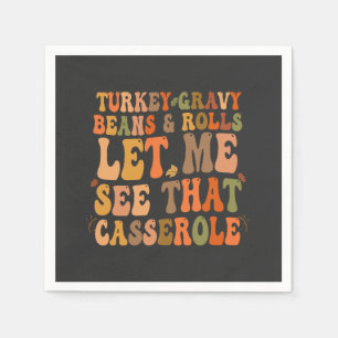 Turkiet Gravy Beans & Rolls Låt mig se hösten Pappersservett