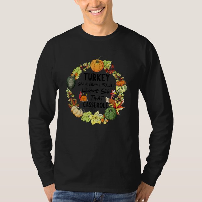 Turkiet, grova bönor och rullar, låt mig se detta  t shirt (Framsida)